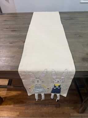Cute Bunny Table Runner.  About 67” long.  Used